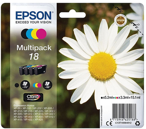 Epson 18 Ink Cartridge Multipack (T1806 Daisy)