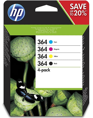HP 364 High Capacity Multipack of 4 Ink Cartridges