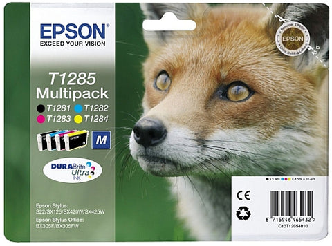 Epson T1285 Ink Cartridge Multipack (T1285 Fox )