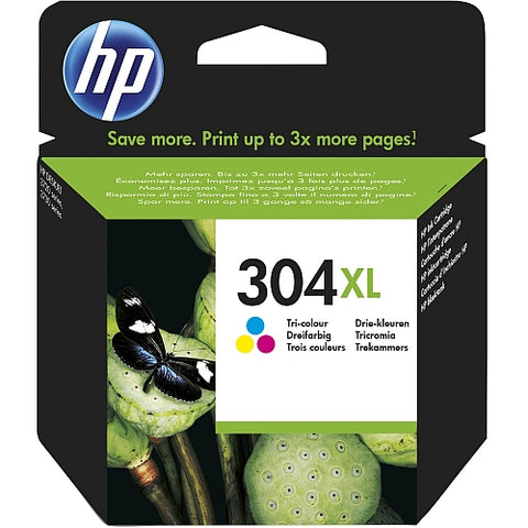 HP 304XL Tri-Colour Ink Cartridge
