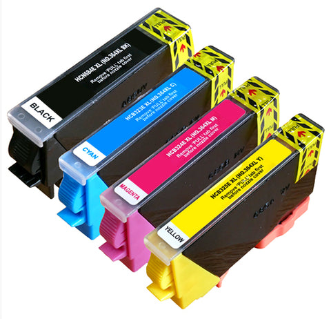 Inkcolour 2-Pack 350XL/351XL Ink Cartridges For HP Photosmart C4345 C4348 C4380
