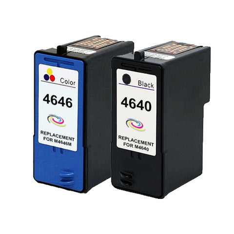Compatible Dell M4640 / M4646  Black & Colour Ink Cartridge Pack