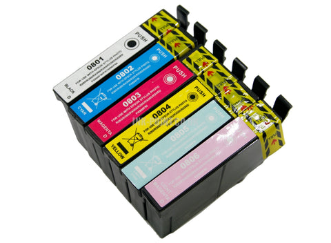 Compatible Epson T0807 Multipack of 6 Ink Cartridges