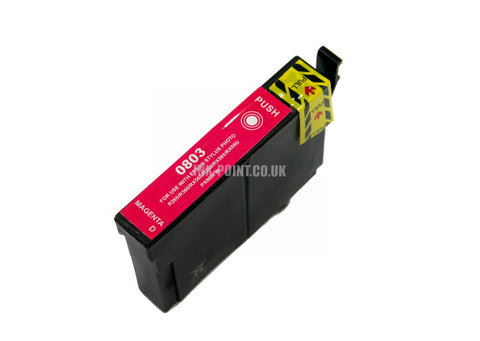Compatible Epson T0803 Magenta Ink Cartridge