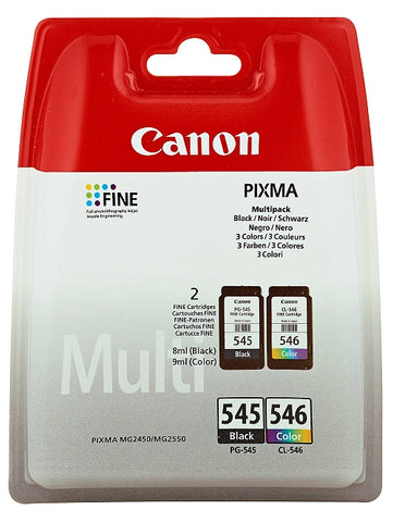 Canon PG-545 and CL-546 Twinpack Of Ink Cartridges