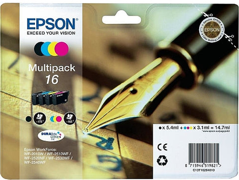 Epson 16 Ink Cartridges Multipack (T1626)