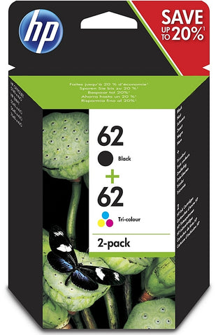 HP 62 Twinpack of Ink Cartridges
